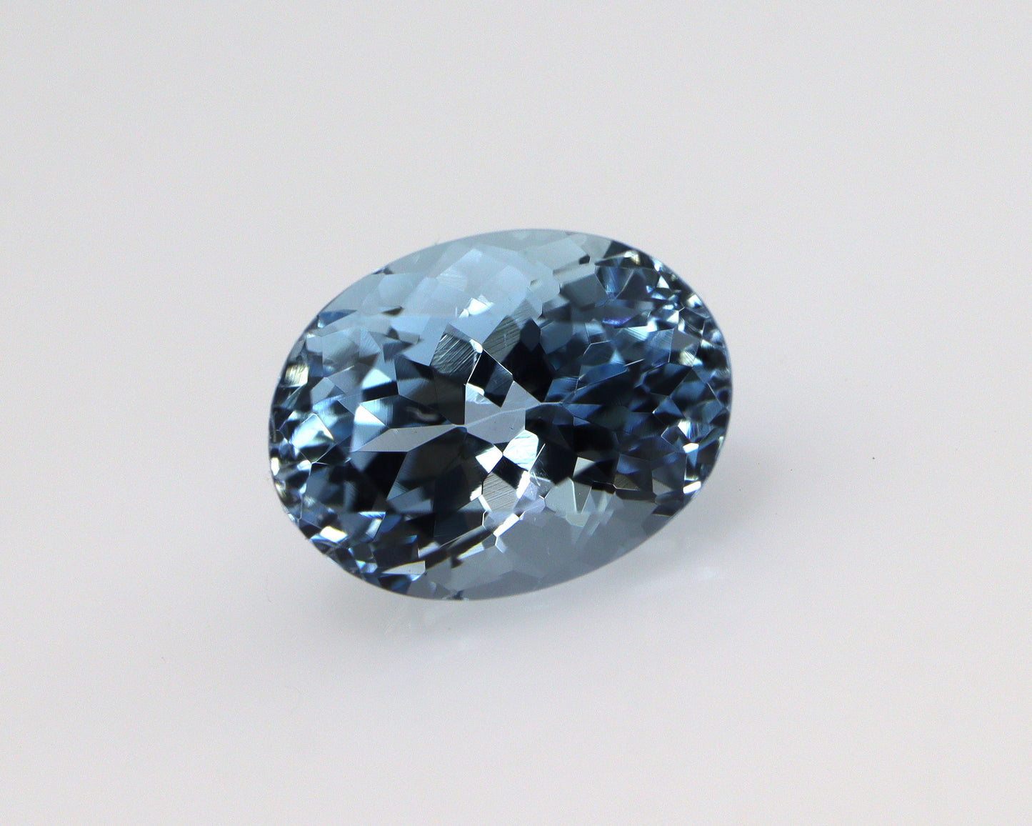 2 Ct Natural Aquamarine Oval Cut Gemstone | Deep Blue Aquamarine | March Birthstone | Micro Faceted Oval for Ring or Necklace Jewelry
