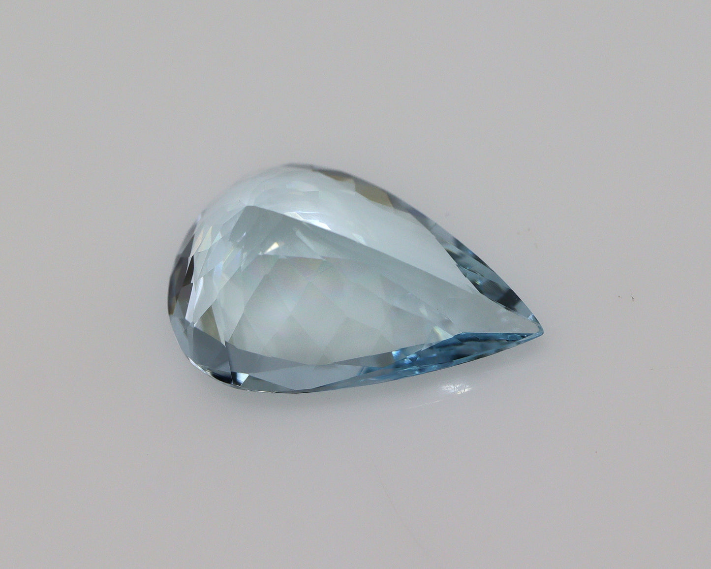 4.3 Ct Natural Aquamarine Pear Cut, 15x10 mm Medium Blue Gem, Eye Clean Aquamarine for Ring or Pendant, AAA Loose March Birthstone