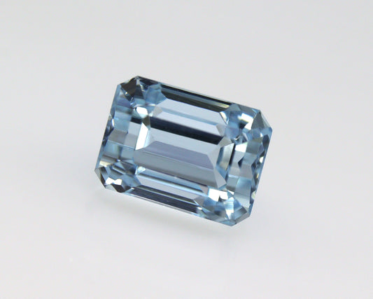 2.29 Ct Natural Aquamarine Emerald Cut Gemstone, 7.8x5.8 mm AAA Octagon, Loose Stone for Minimalist Ring, Fine Jewelry