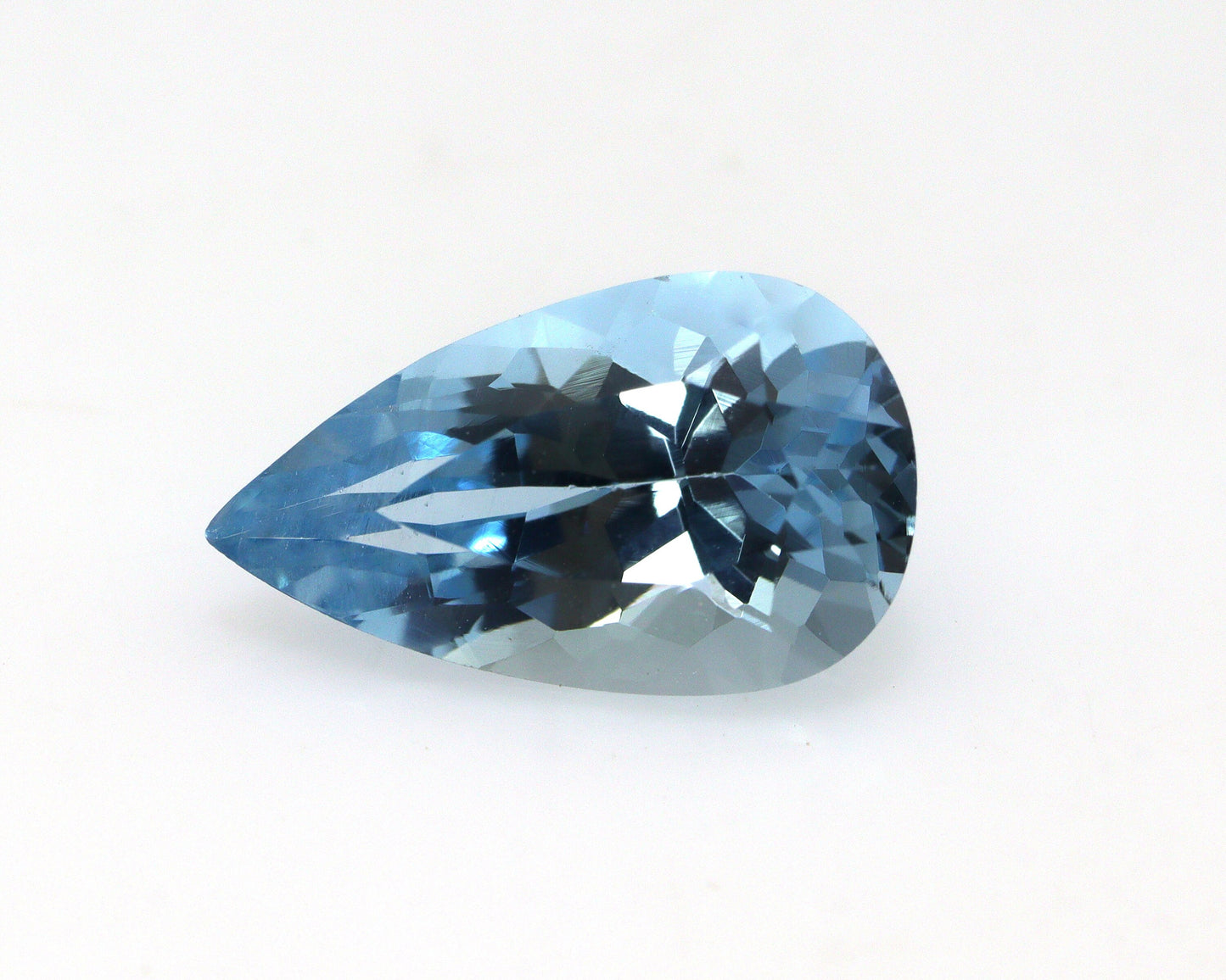 TOP Blue! 1.8 Ct Natural Dark Aquamarine Pear Cut – Deep Blue AAA | 11×6.6 mm Loupe Clean | Unheated & Untreated | Engagement Ring Stone