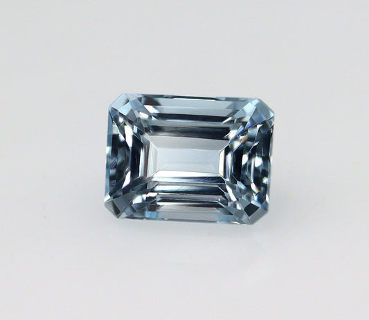 Natural Aquamarine, 6.5x5 mm Emerald Cut, Pale Blue Gemstone, Loose Aquamarine for East West Ring,  Small Emerald Cut Aquamarine