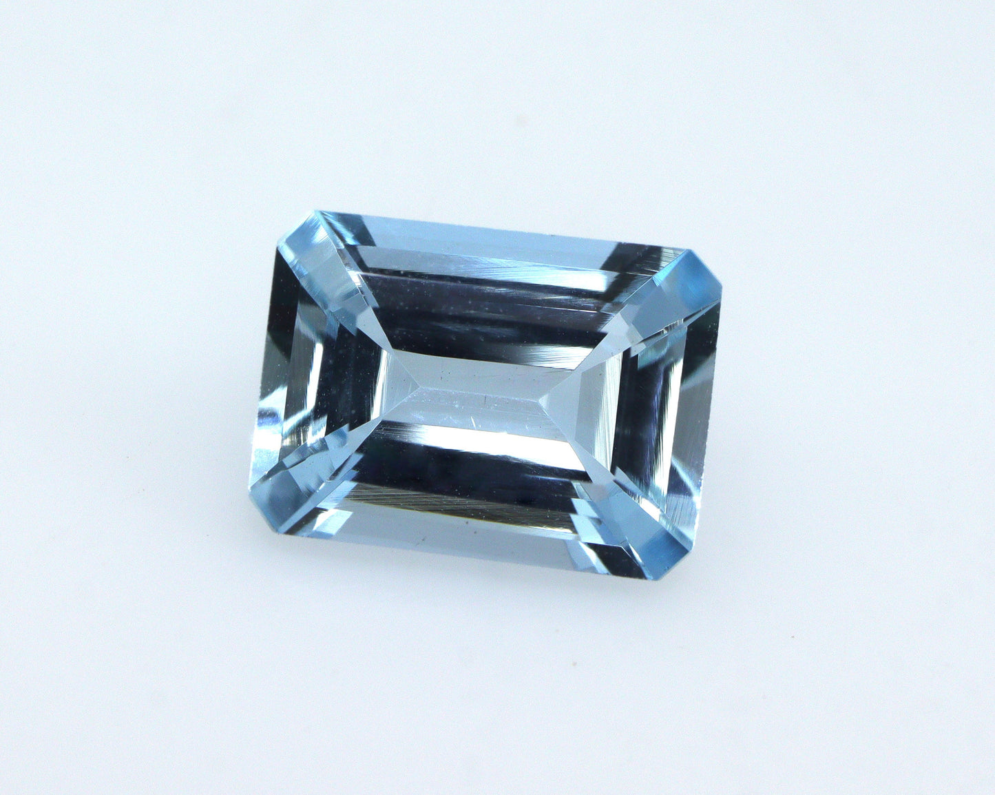 1.4ct Emerald Cut Aquamarine | AAA Natural Blue Gemstone | Eye Clean Aquamarine for Ring | 8.3x6mm Custom Jewelry Stone, Custom Ring Stone