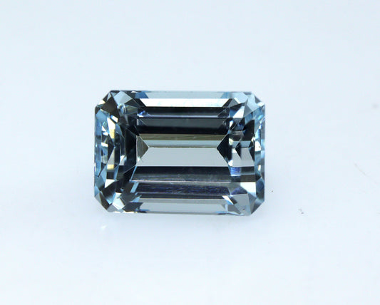 AAA 1.3 Ct Natural Aquamarine Emerald Cut, 7x5 mm Light Blue Octagon Gemstone, Aquamarine Ring Stone, March Birthstone Jewelry