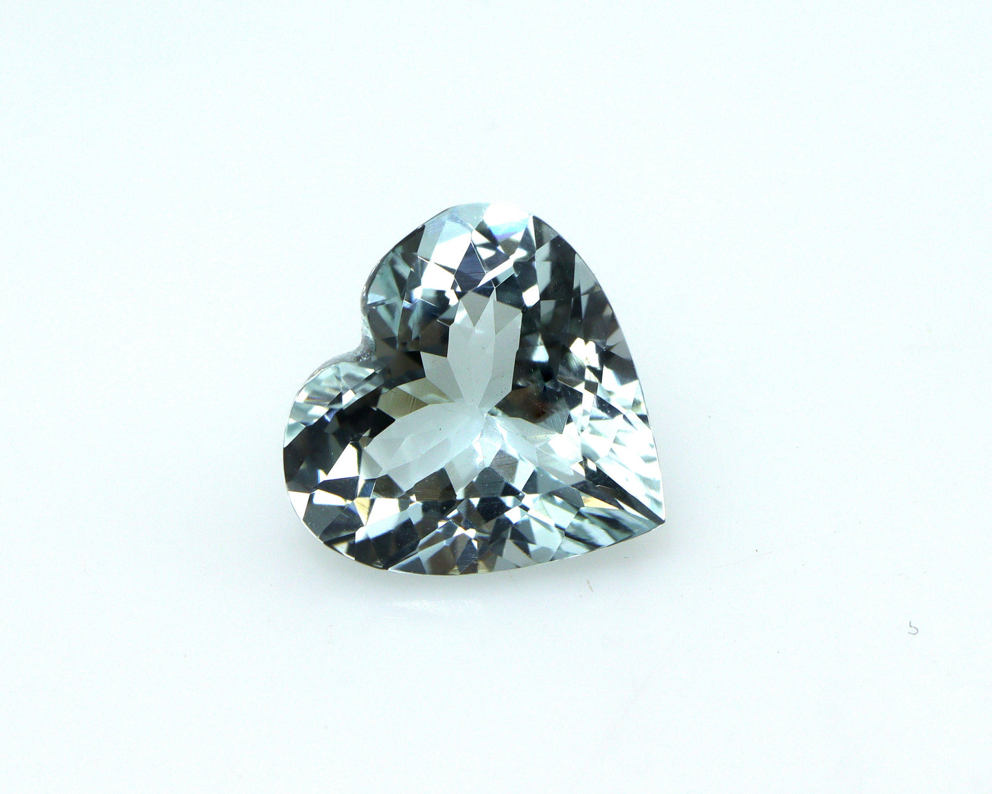 3.5 Ct Greenish Blue Aquamarine Heart | 11.3mm Eye Clean Gemstone | Natural Unheated Aquamarine for Ring or Pendant | AAA Pendant Gemstone