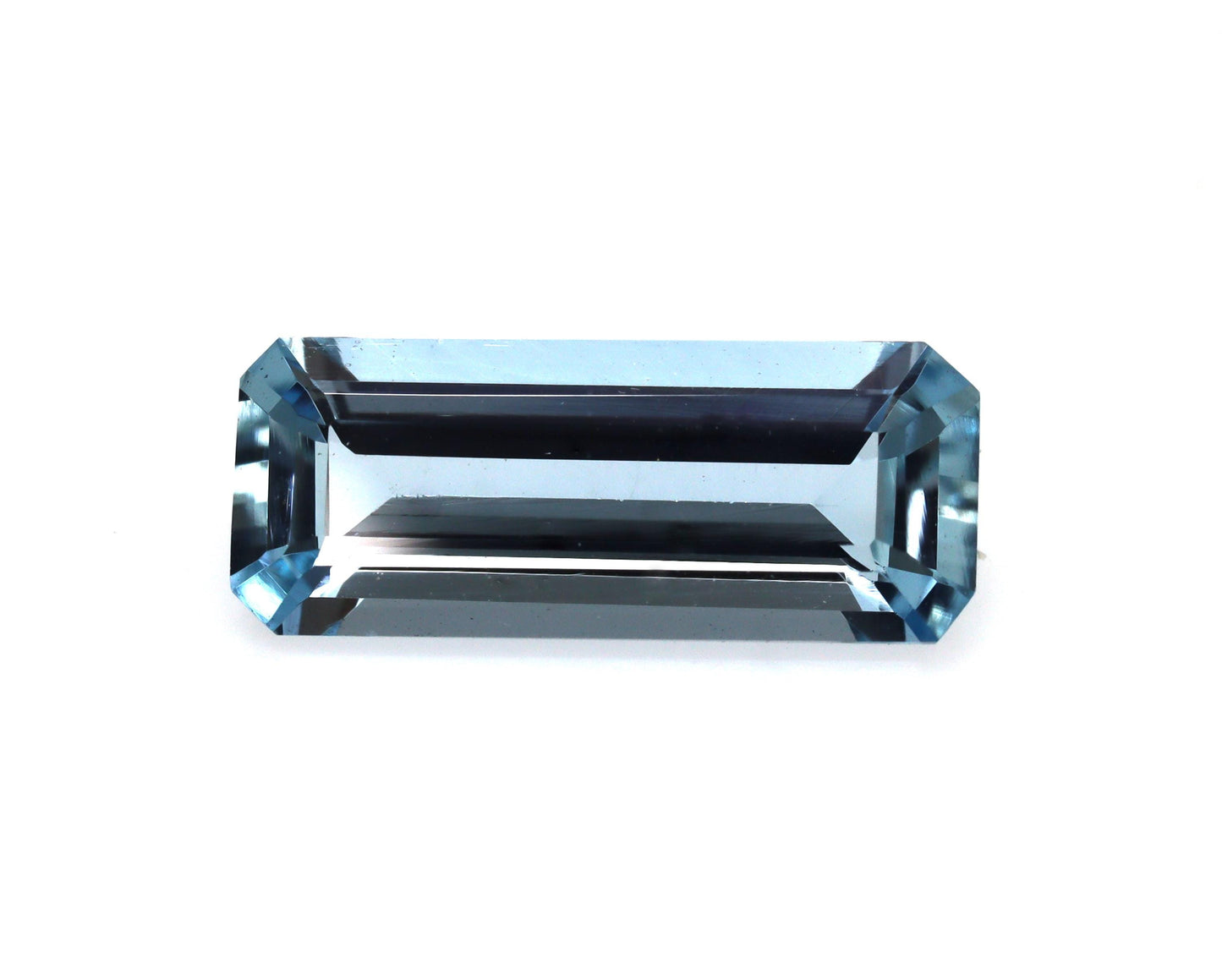 1.3 Ct Natural Aquamarine Long Baguette, 11.8x4.8mm Skinny Cut, Top Blue Gem for Sleek Ring or Necklace, Eye Clean, Elongated Aquamarine