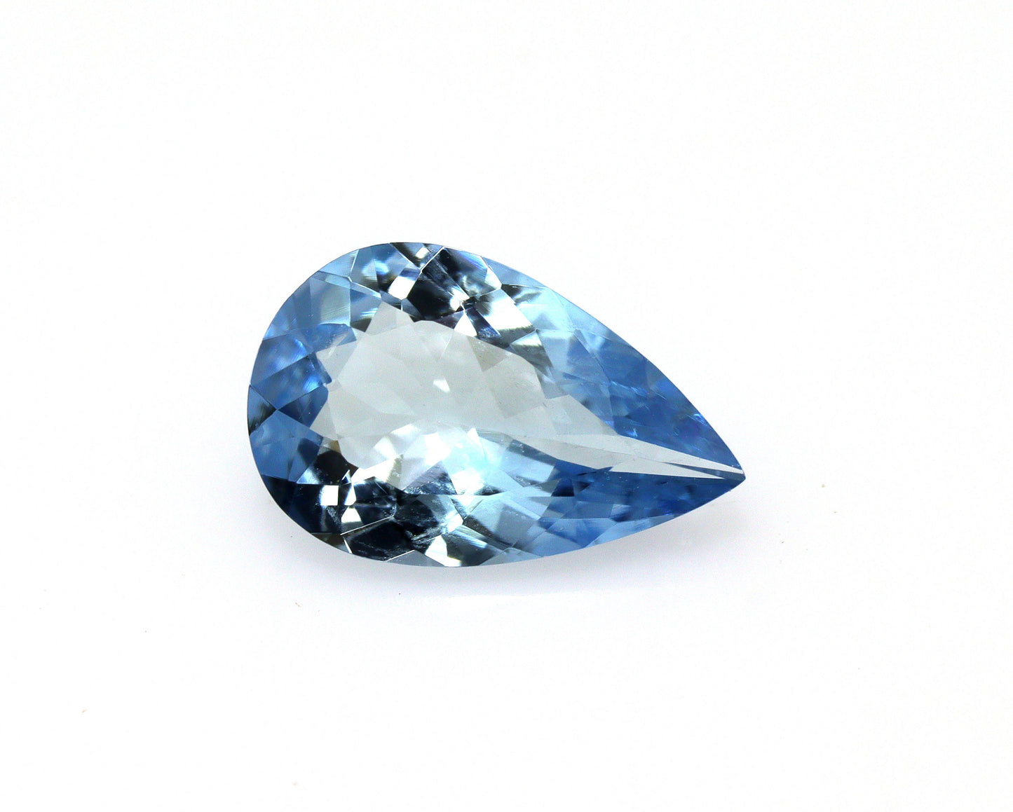 Top Color Aquamarine Pear Cut, AAA+ Genuine Blue Aquamarine, 11.3x7.2 Highly Saturated Pear Aquamarine, Top Notch Quality, Pear Cut Ring