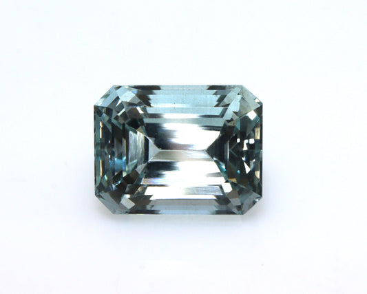 8.5 Ct Greenish Blue Natural Aquamarine Emerald Cut Gemstone – Octagon 13x10x9 mm – Excellent Luster – Perfect for Rings & Necklaces