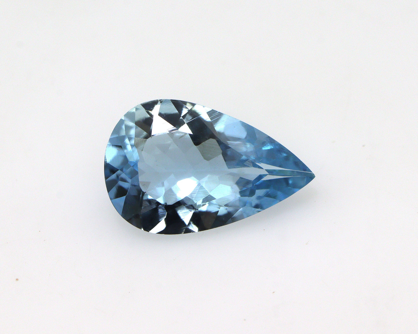 2.25 Ct Santa Maria Aquamarine Pear | Dark Blue Natural Gem | Loupe Clean Unheated | Pear Cut Ring Stone | AAA+, Top Notch Quality,