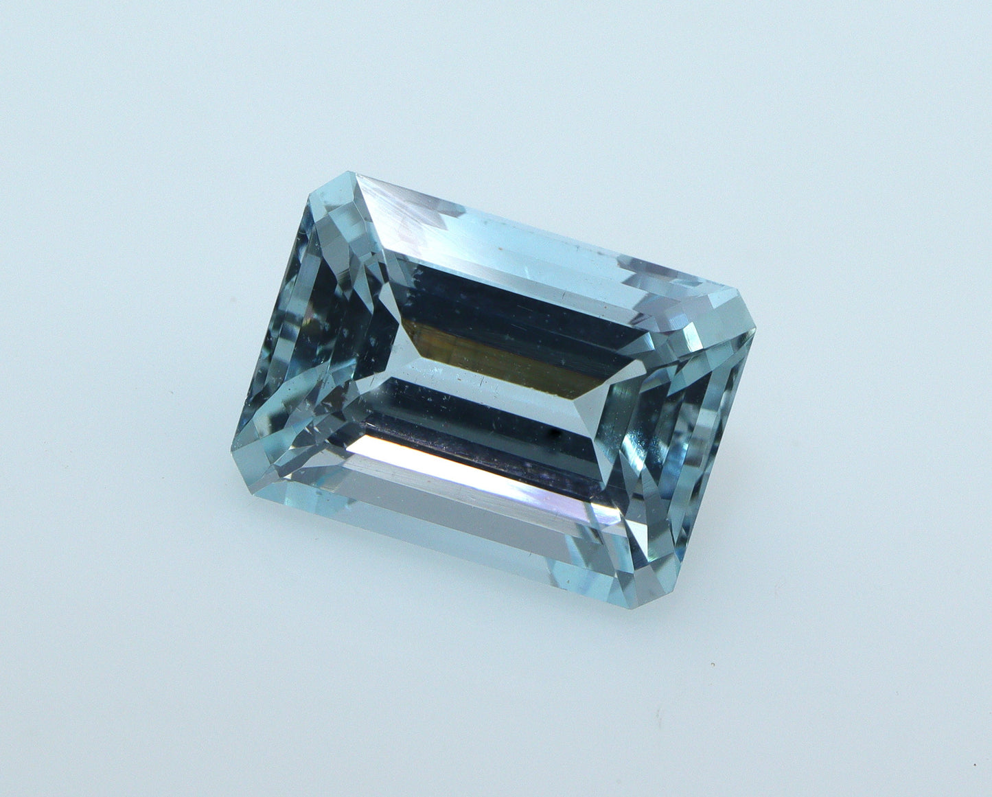 3.2 Ct Natural Aquamarine Emerald Cut • AAA VVS Sea Foam Aquamarine • 10x7 mm Loose Gemstone for Ring • Emerald Cut Aquamarine for Jewelry