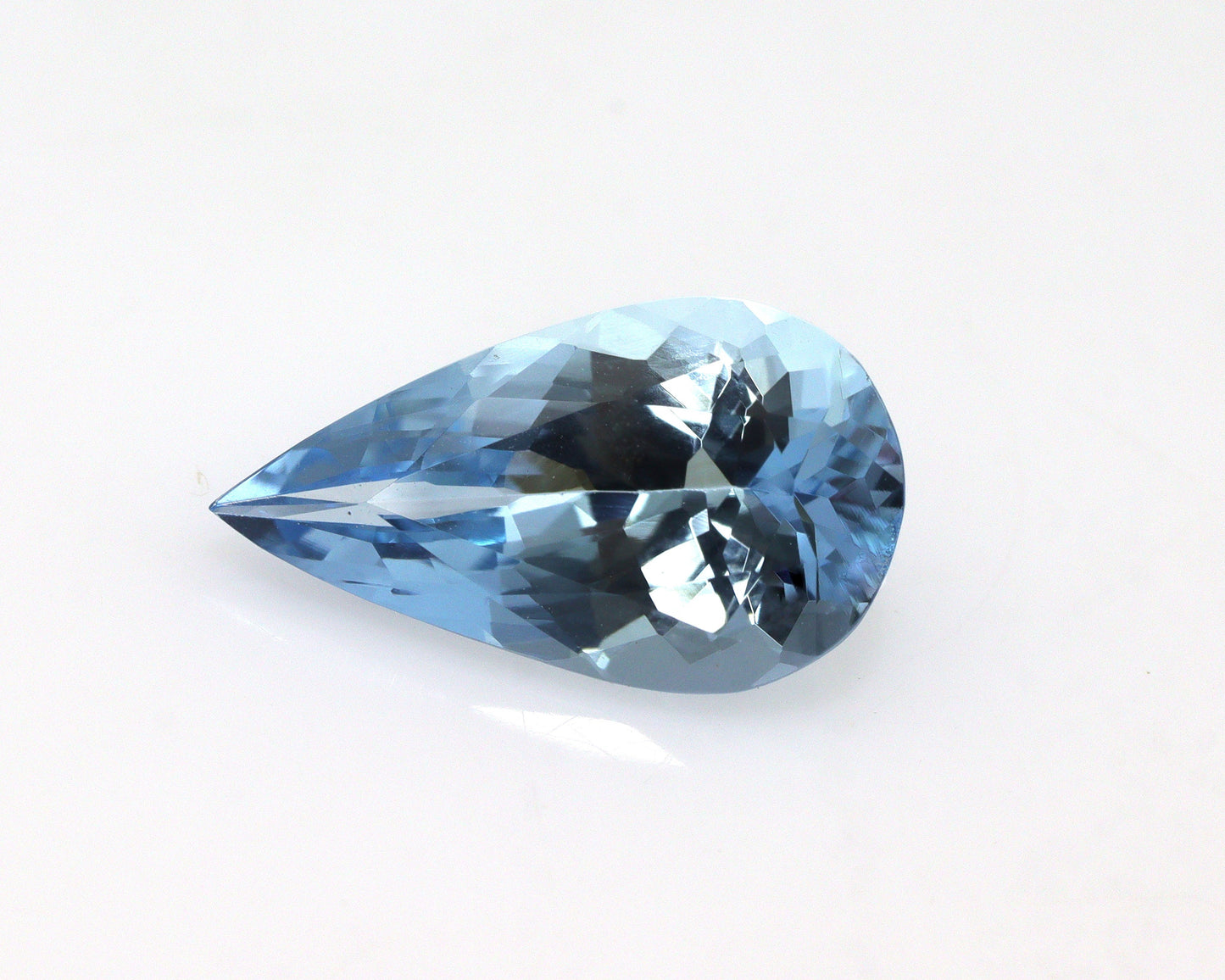 2.28 Ct Top Blue Aquamarine Pear Cut | AAA+ Loupe Clean Natural Gem | Unheated Untreated | Loose Aquamarine for Engagement Ring, Santa Maria