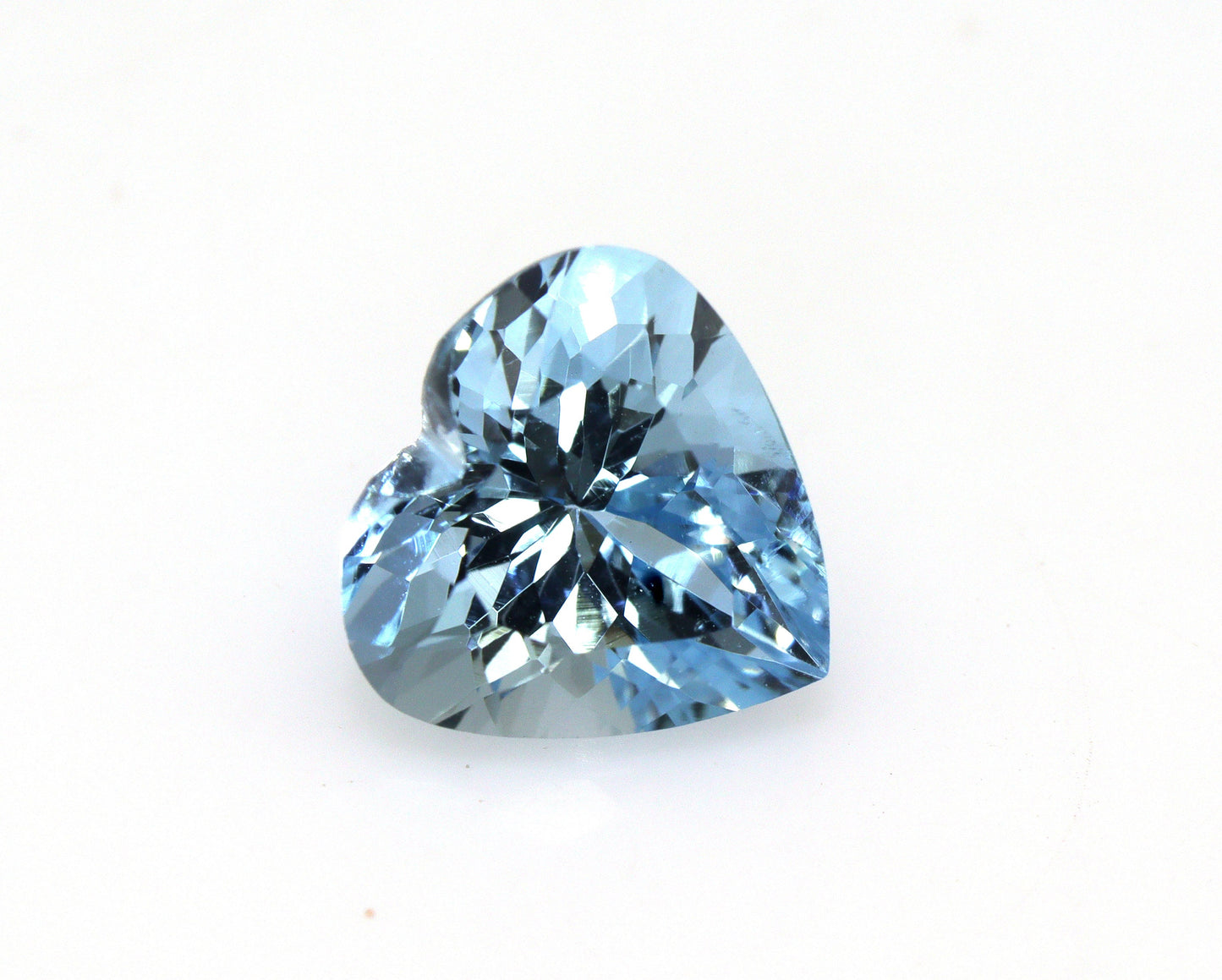 EXCLUSIVE 9 mm Natural Aquamarine Heart | AAA+ Dark Blue Loupe Clean Gemstone | Top Quality Deep Blue Aquamarine for Engagement Ring