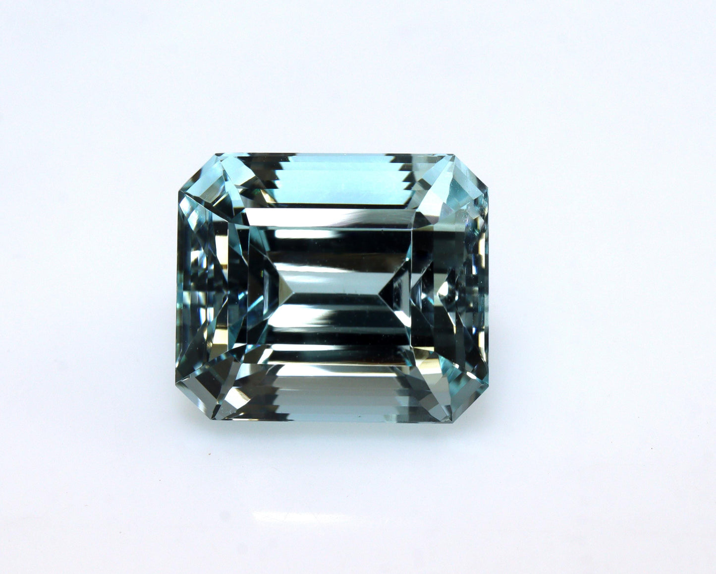 10.4 Ct Greenish Blue Aquamarine | Emerald Cut Gem 13x11.3mm | Flawless Brazilian Aquamarine | AAA Loose Gem for Ring, Big Emerald Cut Ring