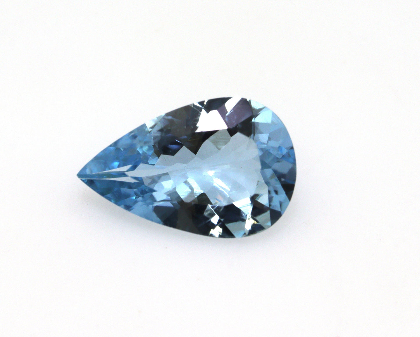 2.25 Ct Santa Maria Aquamarine Pear | Dark Blue Natural Gem | Loupe Clean Unheated | Pear Cut Ring Stone | AAA+, Top Notch Quality,