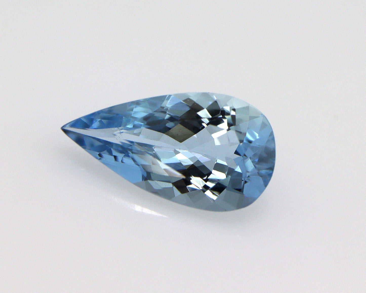 1.44 Ct Dark Blue Aquamarine Pear Cut | AAA Natural Loose Gemstone | March Birthstone | Aquamarine for Ring, Pendant, Christmas Gift