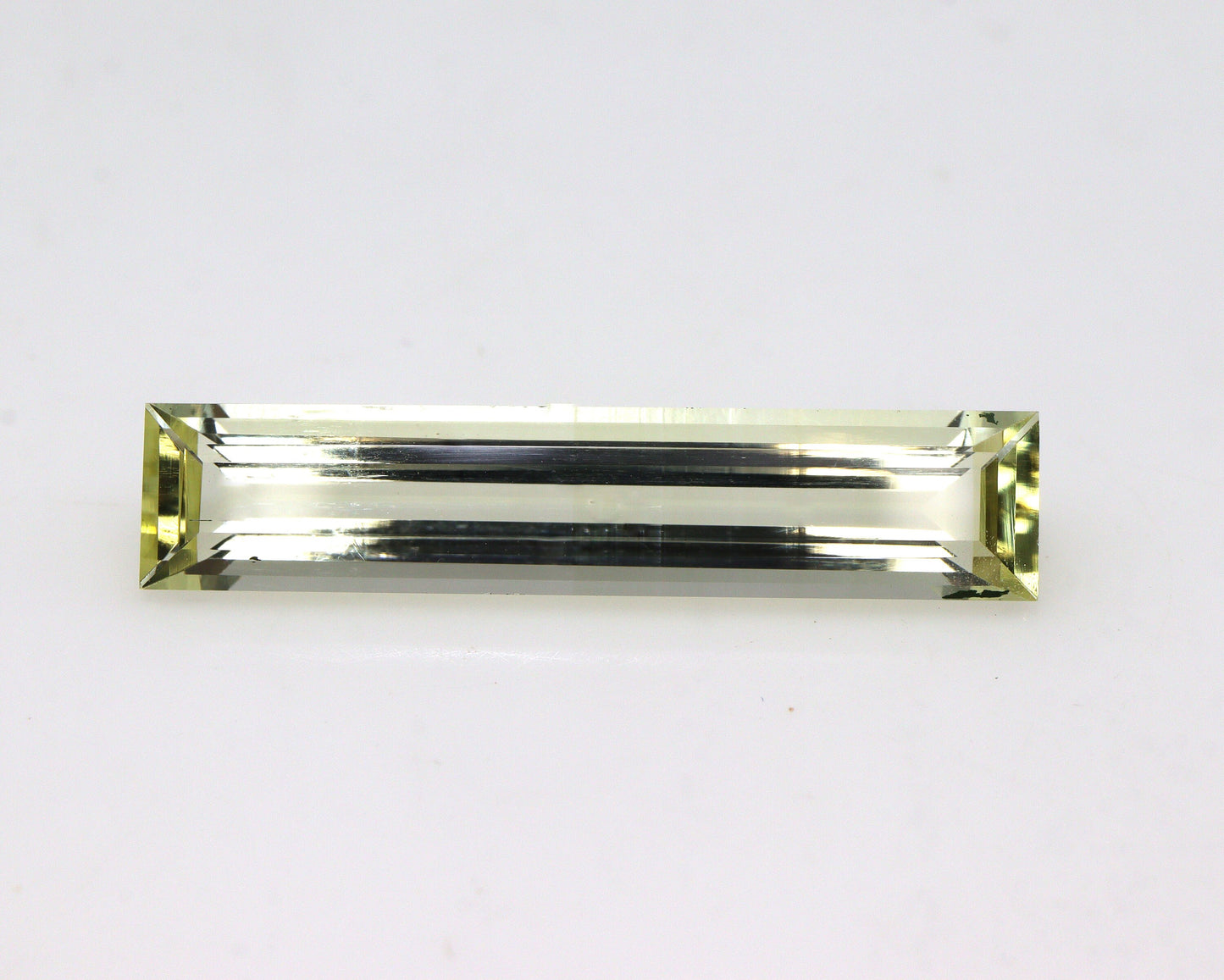 LONG BAGUETTE! 5.1 Ct Natural Heliodor - Yellow Aquamarine 26.5×5.5 mm Skinny Baguette Cut | Rare Elongated Yellow Golden Aquamarine