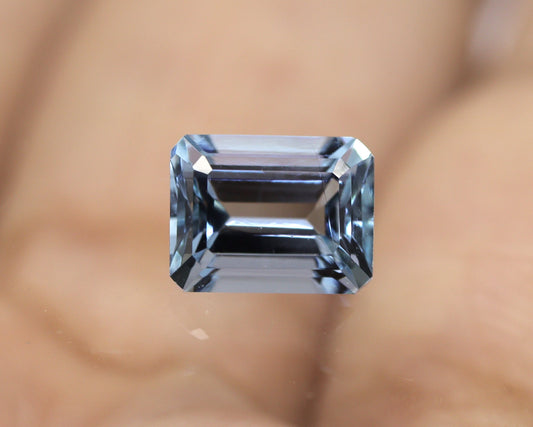 1.18 Ct Dark Blue Aquamarine Emerald Cut • AAA Natural Aquamarine • Eye-Clean 7x5 mm Octagon Gemstone • Deep Blue Aquamarine for Ring