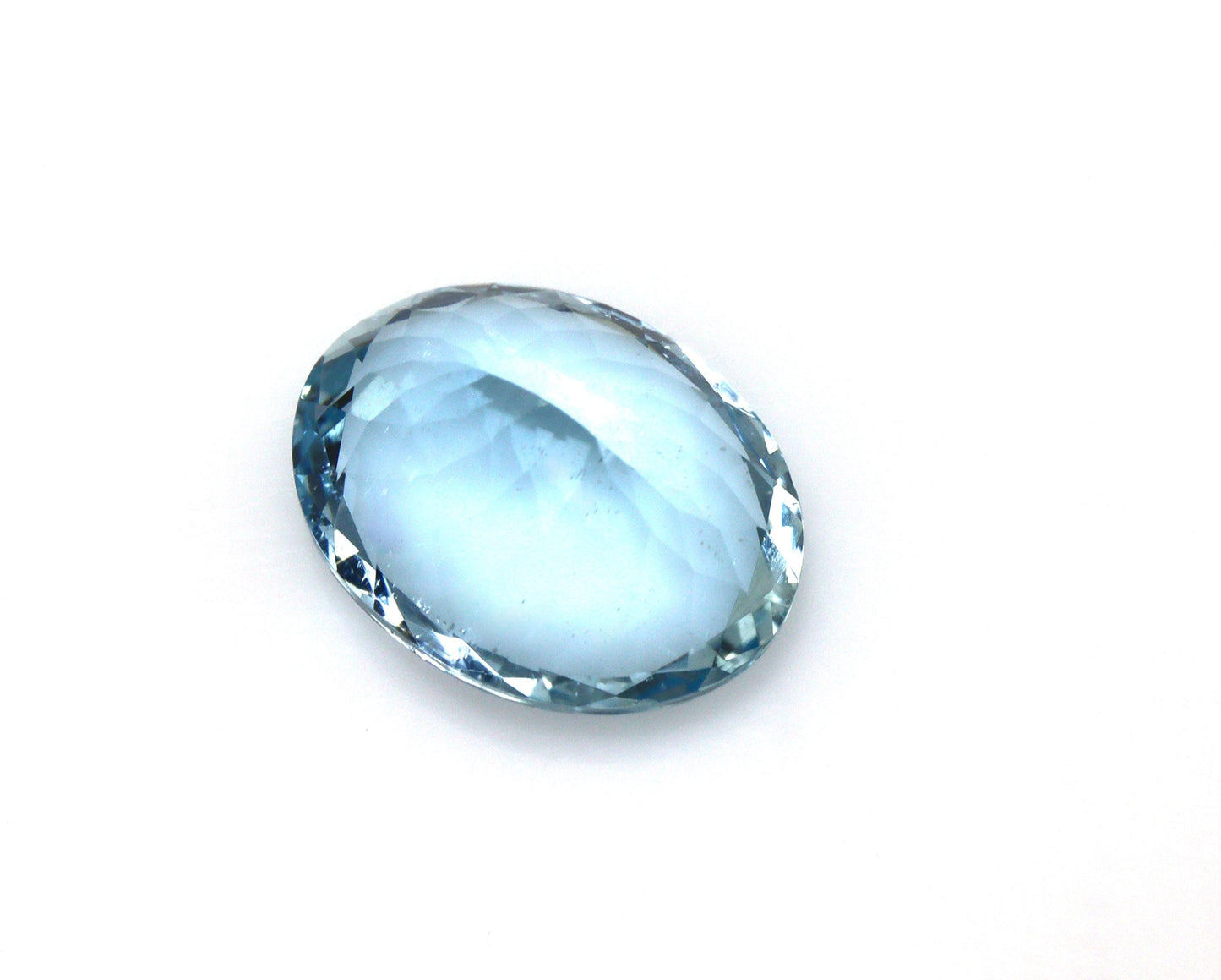 5.35 Cts Natural Aquamarine • 14×13.5 mm Oval Cut • Top Blue • VVS Clarity • March Birthstone • Oval Ring / Pendant Gemstone