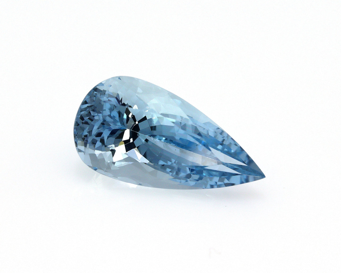 TOP BLUE! 3.9 Ct AAA+ Natural Aquamarine Pear Cut, Loose Aquamarine Gemstone, Pear Engagement Ring Stone