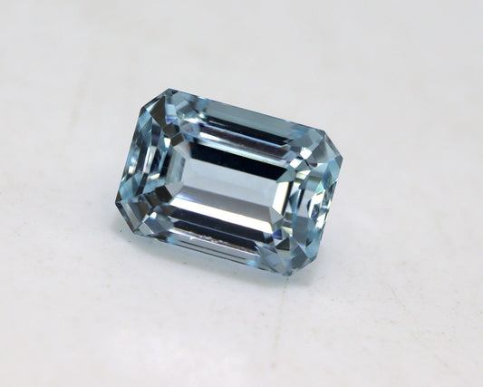 2 Ct AAA Natural Aquamarine | Emerald Cut Loose Gem | Light Blue | Eye Clean to VVS | East West Ring Gem | Birthday & Christmas Gift