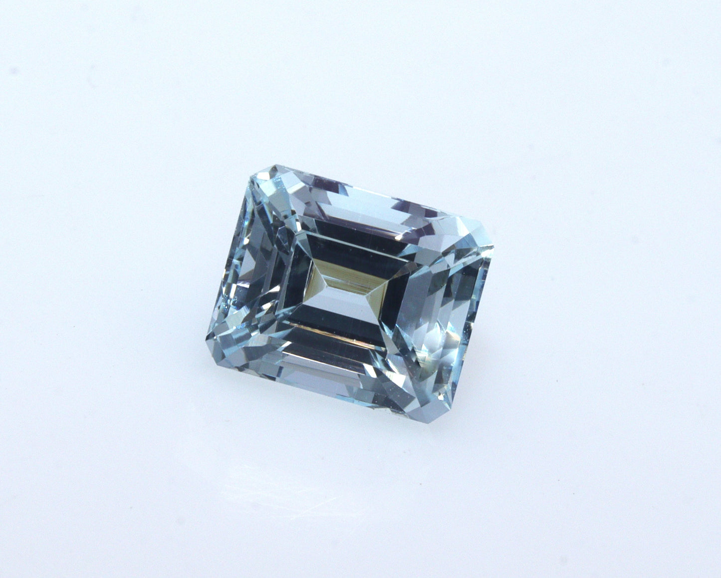 2.1 Ct Natural Aquamarine Emerald Cut, 7.8x6.4 mm Light Blue Gem, AAA Eye Clean Aquamarine for Ring, March Birthstone Gemstone