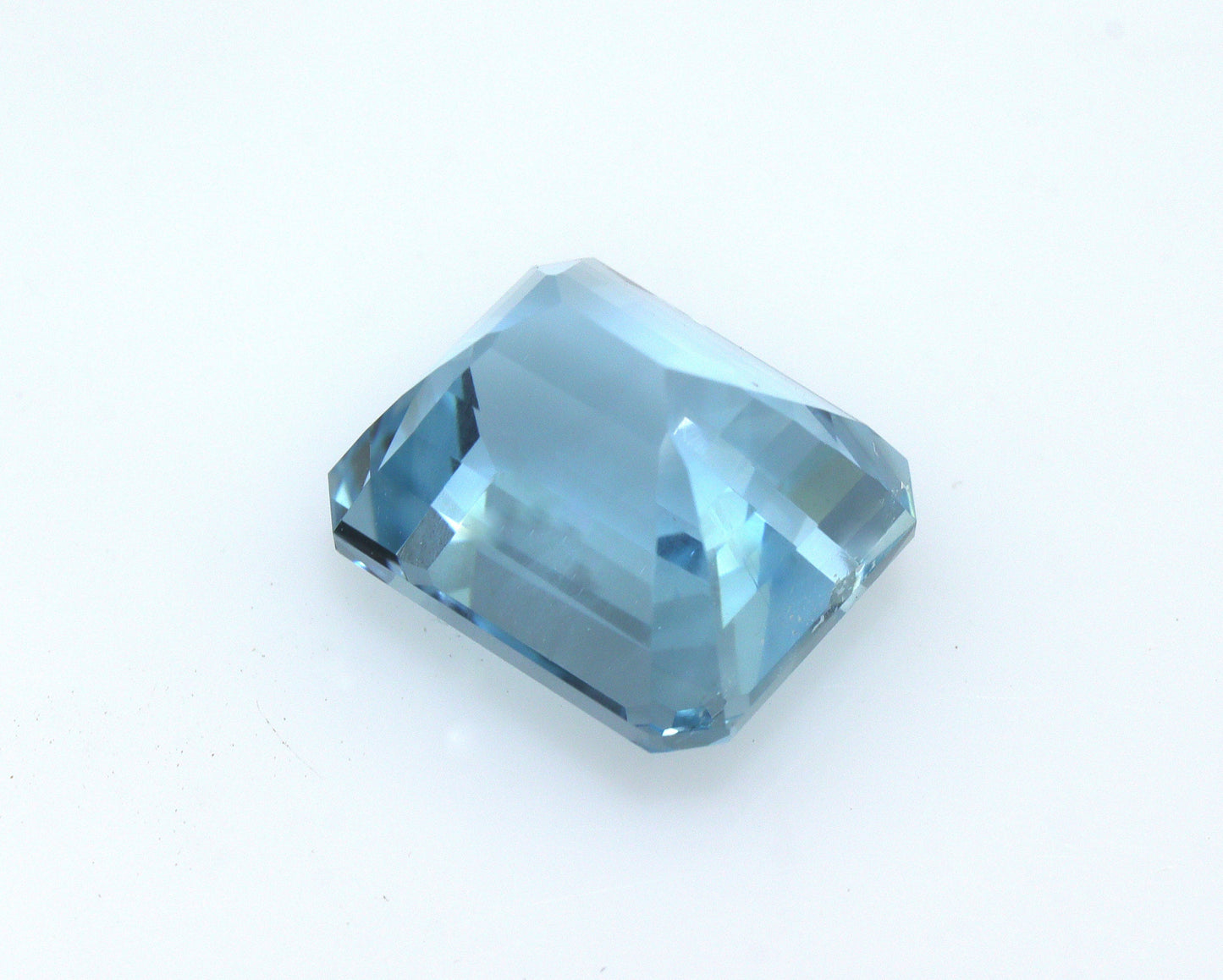 3.9ct Emerald Cut Aquamarine | Natural Medium-Dark Blue Gem | AAA Loose Aquamarine for Ring | Faceted Gemstone, Aquamarine Emerald Cut Ring