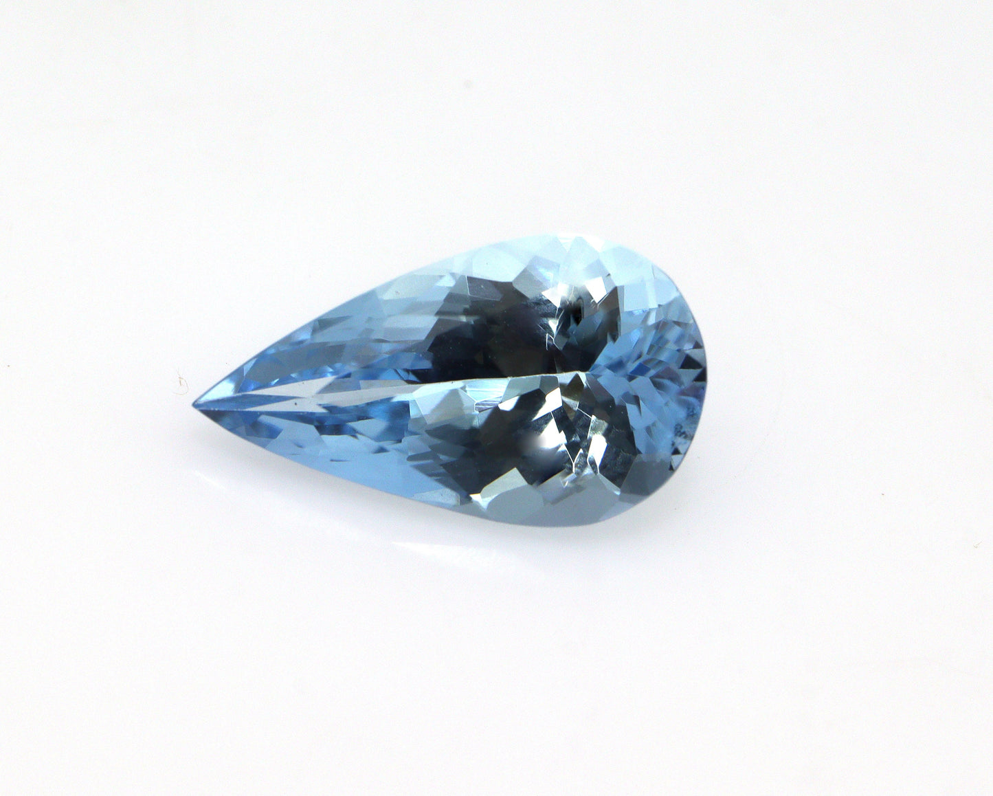 2.28 Ct Top Blue Aquamarine Pear Cut | AAA+ Loupe Clean Natural Gem | Unheated Untreated | Loose Aquamarine for Engagement Ring, Santa Maria