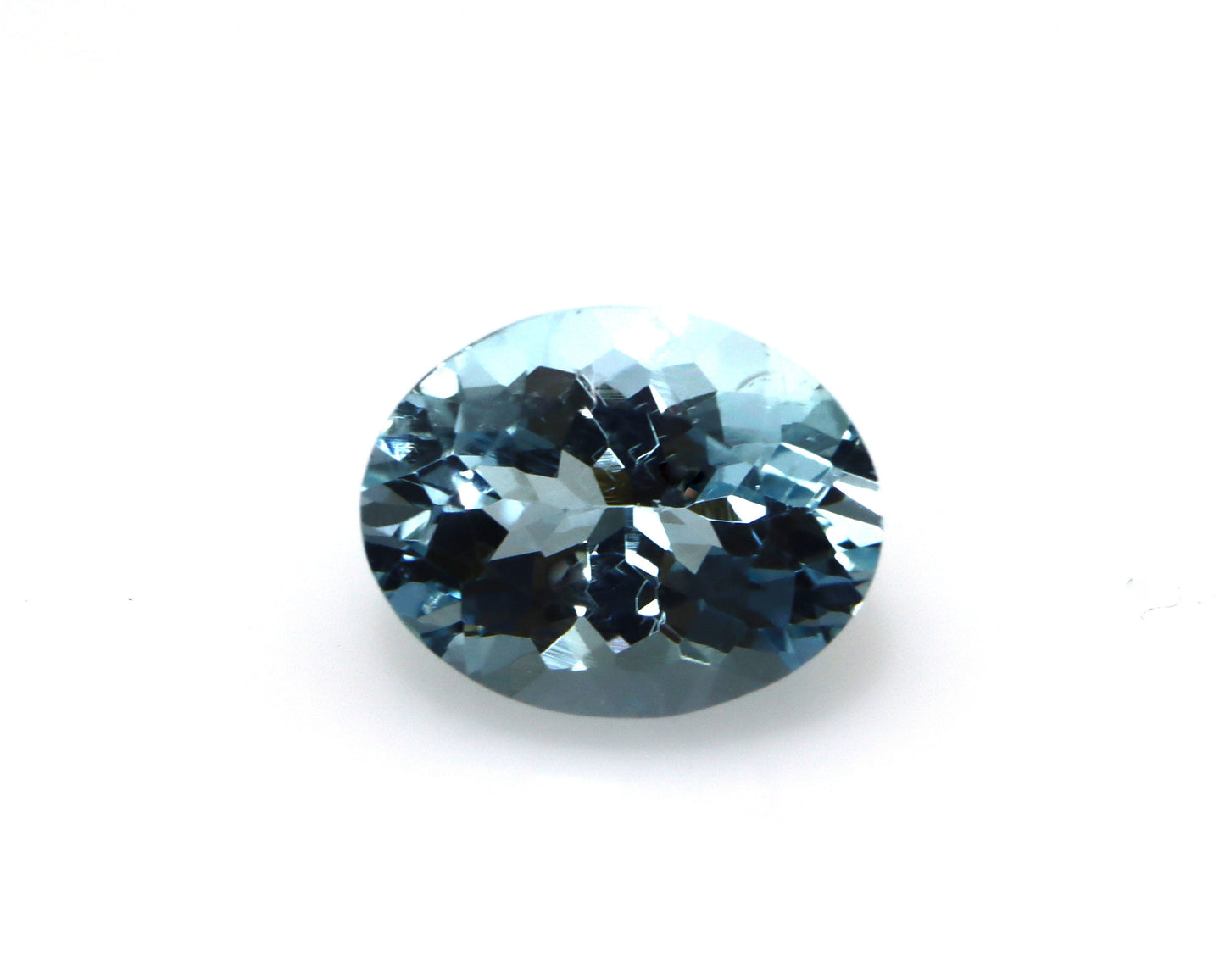 Top Color! 2.3 Cts Aquamarine Oval Cut, Dark Blue Natural Gemstone, 9.8x7.8 mm Eye Clean AAA Aquamarine for Ring
