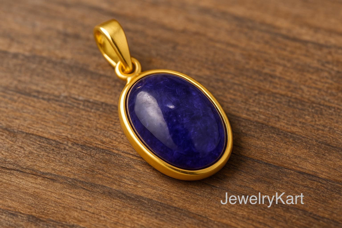 Large Tanzanite Pendant 24.9 Ct | Oval Tanzanite Cabochon Sterling Silver | Tanzanite Necklace, December Birthstone Gift