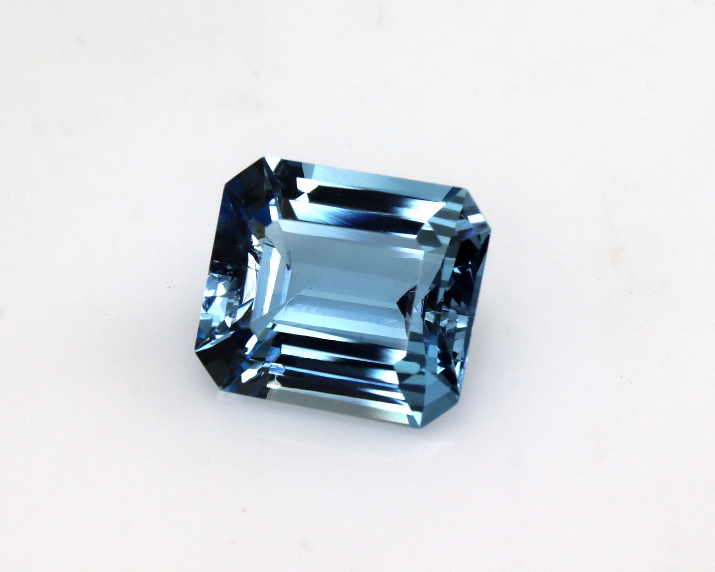 Santa Maria Aquamarine 4.45 Ct | 11x10 mm Dark Blue Emerald Cut Gemstone, Exclusive Natural Stone for Engagement Ring