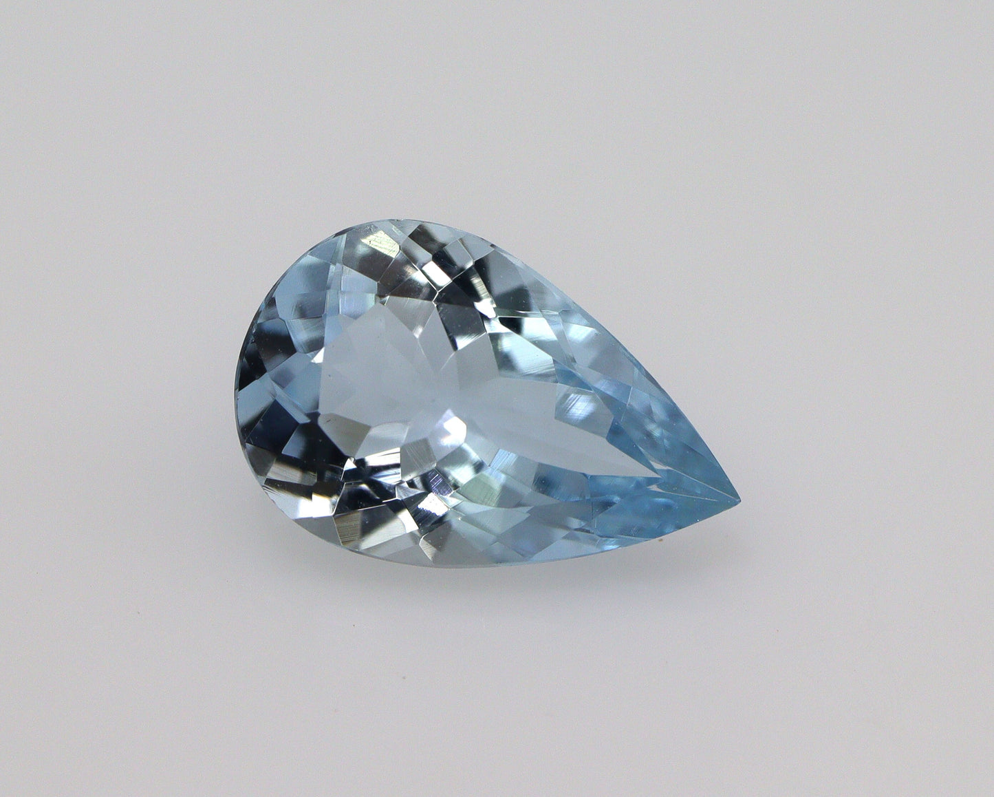 1.52 Ct AAA Natural Aquamarine Pear Cut – Medium Blue | Eye-Clean Faceted Gemstone | Perfect for Pear Cut Engagement Ring, Fine Jewelry