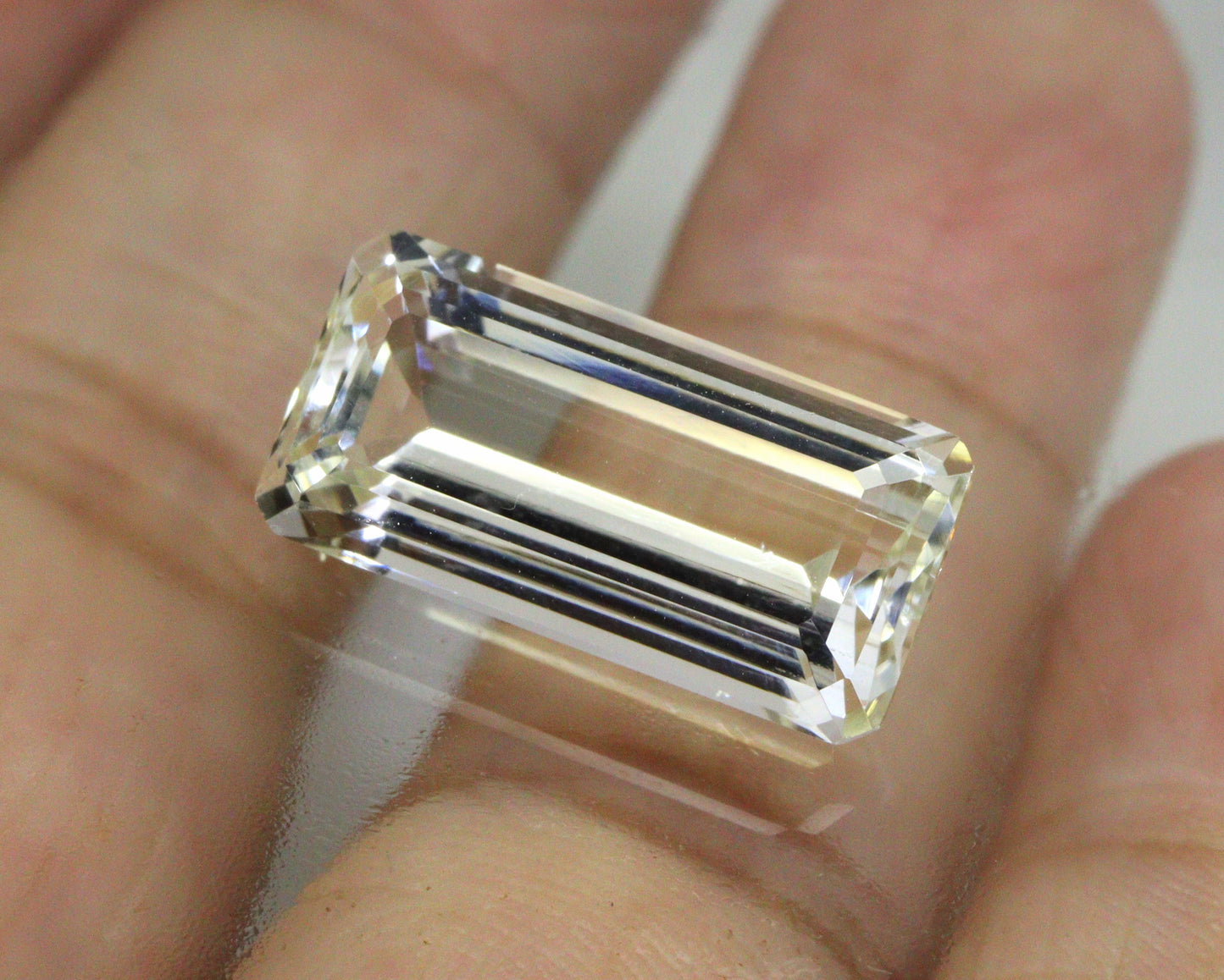 6.8 Ct AAA Natural Yellow Aquamarine Emerald Cut | 16.7 × 8.3 mm Golden Aquamarine Loose Gemstone | March Birthstone