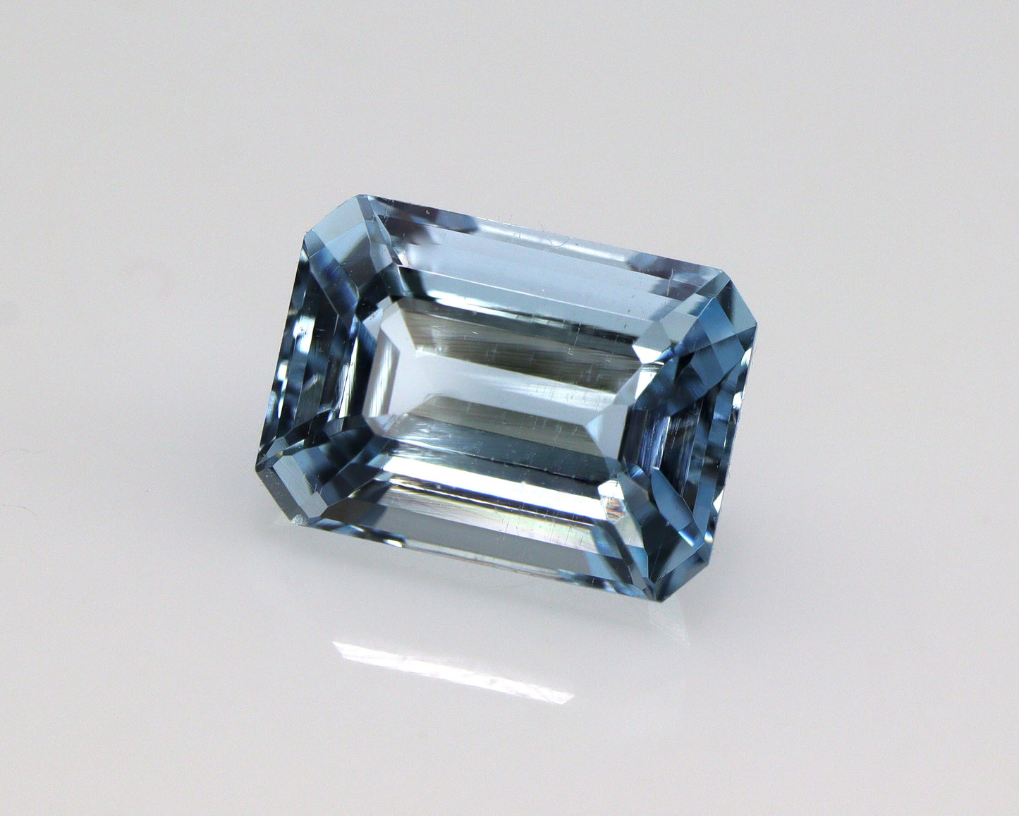 1.98 Ct Emerald Cut Aquamarine | AAA Natural Loose Gemstone | March Birthstone | Aquamarine for Engagement Ring or Custom Jewelry