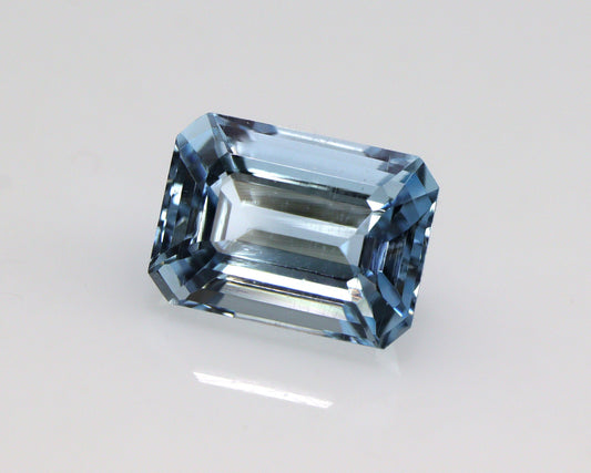 1.98 Ct Emerald Cut Aquamarine | AAA Natural Loose Gemstone | March Birthstone | Aquamarine for Engagement Ring or Custom Jewelry