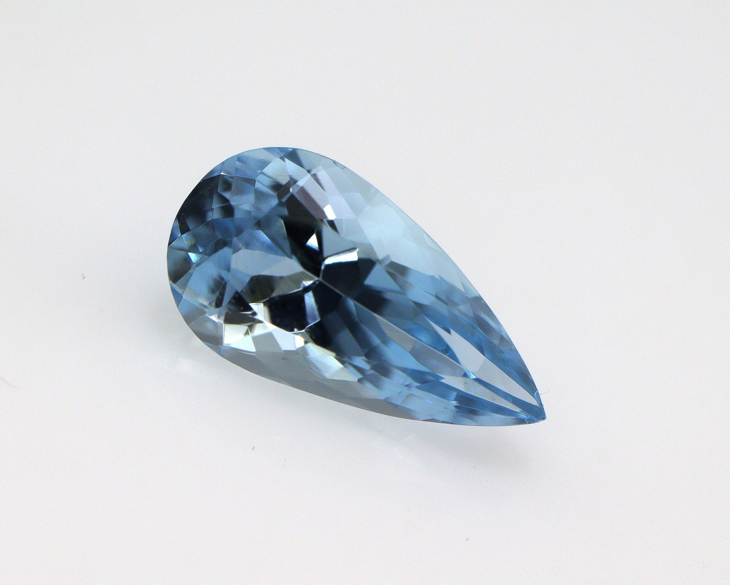 Top Blue! Aquamarine Pear Cut 10.8x5.9 mm, 1.5 Cts Unheated Natural Gemstone, Dark Blue March Birthstone, Loose Aquamarine