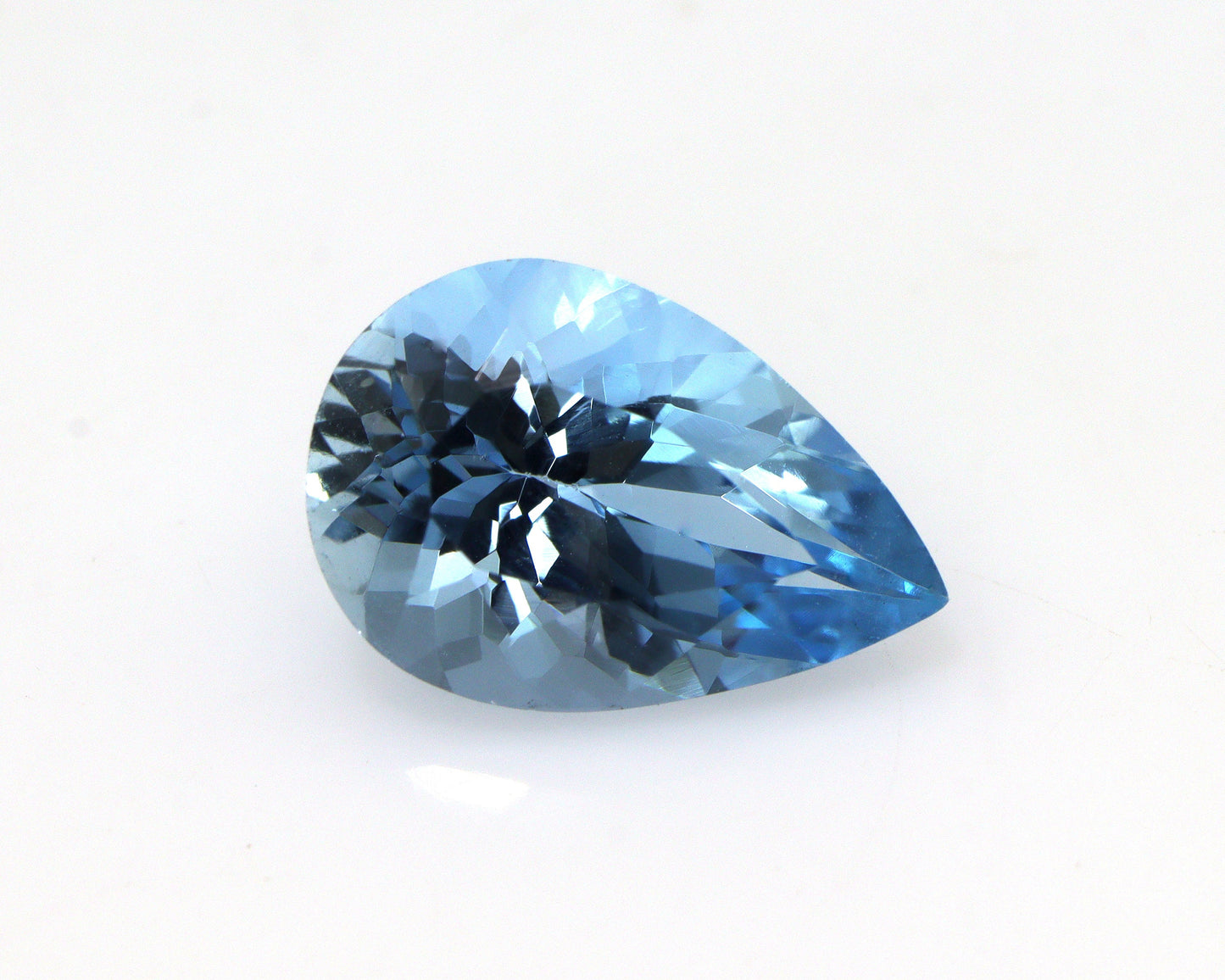 Santa Maria Aquamarine 2 Ct Pear | AAA+ Dark Blue Loupe Clean Aquamarine | Finest Deep Blue Aquamarine for Engagement Ring, CERTIFIED