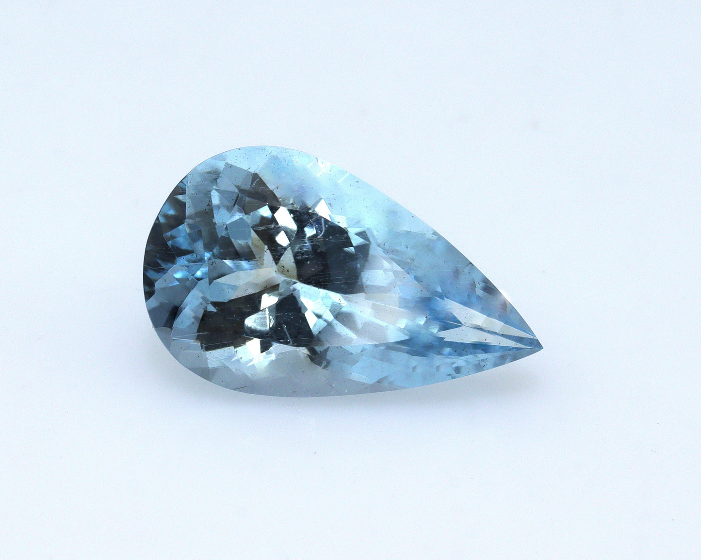 Natural Aquamarine 4.9ct Pear Loose Gemstone | VVS Blue Aquamarine For Ring Pendant | 16x9.7mm Pear Cut | African Origin, Halo Drop Necklace