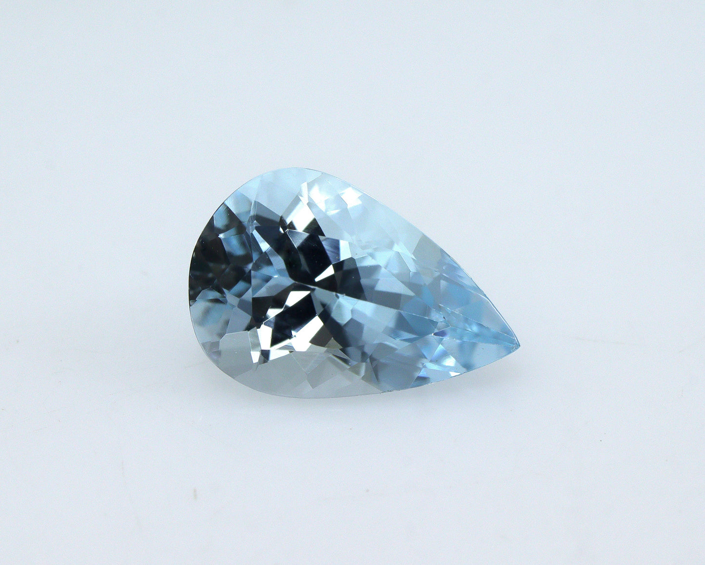 1.54 Ct Natural Aquamarine Pear Cut, 10.2x7 mm Medium Blue Gemstone, AAA Aquamarine for Drop Pendant, Tear Drop Pendant Necklaces
