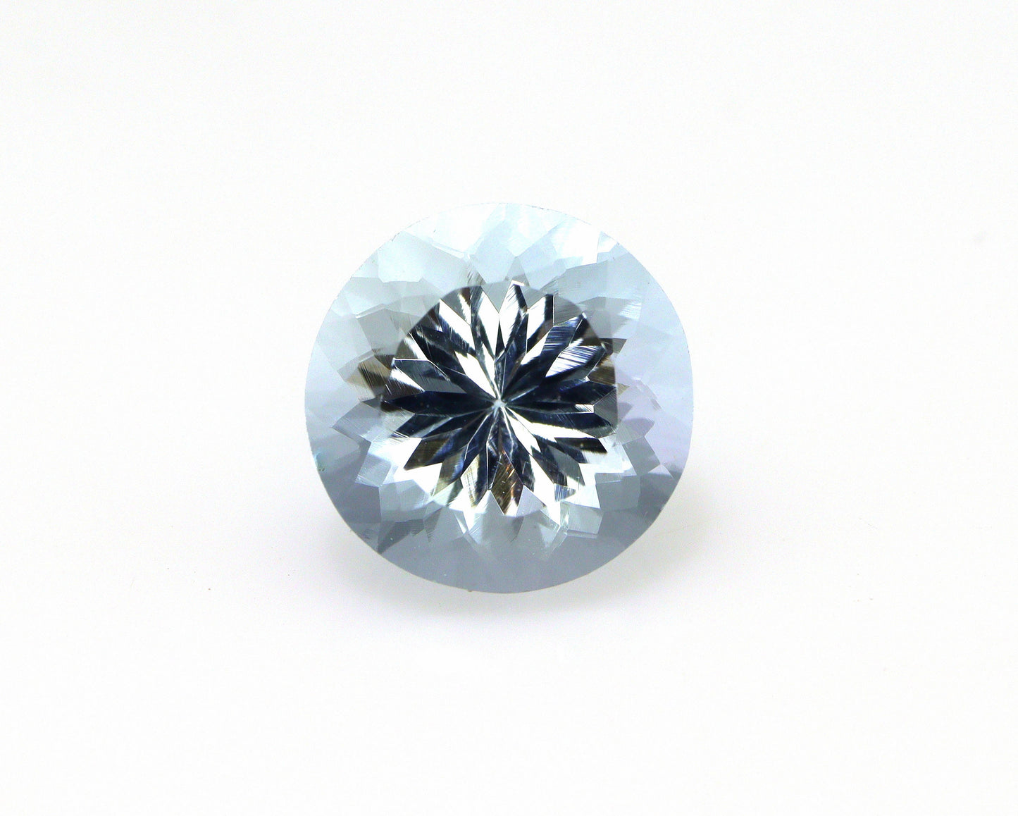 3.5 Ct Natural AAA Aquamarine Round 10 mm, Loose Aquamarine Gemstone, Light Blue March Birthstone, Unheated Aquamarine