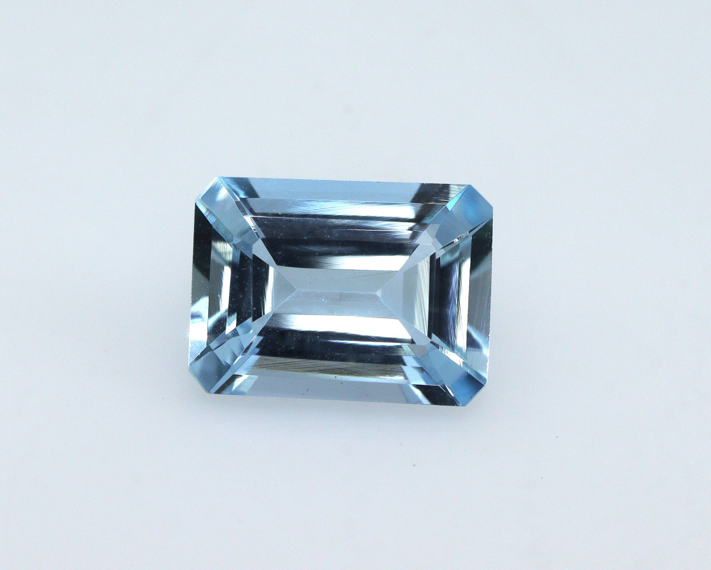 1.4ct Emerald Cut Aquamarine | AAA Natural Blue Gemstone | Eye Clean Aquamarine for Ring | 8.3x6mm Custom Jewelry Stone, Custom Ring Stone