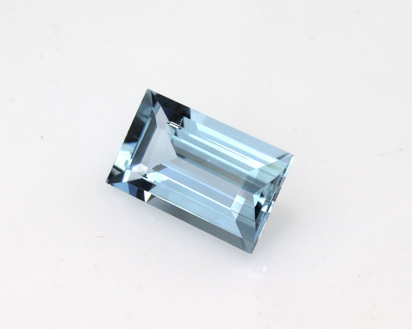 1.3 Ct Baguette Cut Aquamarine Gemstone | AAA Medium Blue | Natural Unheated | Minimalist Ring, Rectangle Pendant, Emerald Cut Jewelry