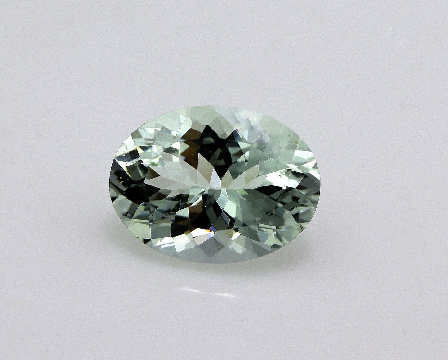 6.8 Ct Light Yellow Greenish Aquamarine Oval Cut | 15.4x11.5 mm Green Beryl Gem | Eye Clean | Rare Aquamarine Gem | Untreated Aquamarine