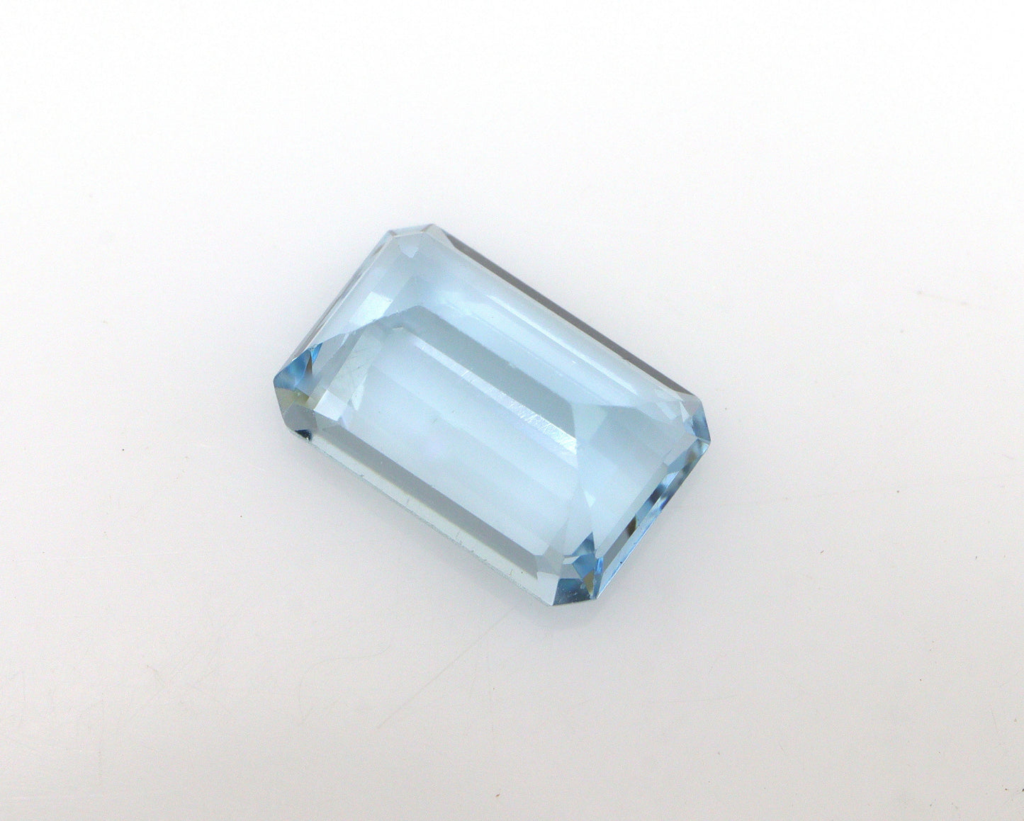 2.6 Ct AAA Natural Aquamarine Emerald Cut 10.1×6.8 mm | Fine Blue Eye Clean Gemstone | March Birthstone