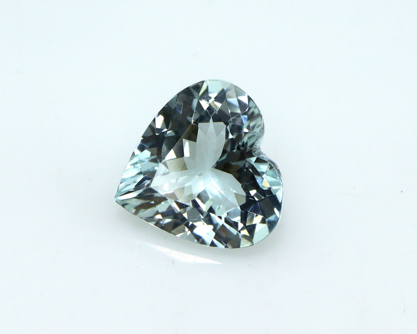 3.5 Ct Greenish Blue Aquamarine Heart | 11.3mm Eye Clean Gemstone | Natural Unheated Aquamarine for Ring or Pendant | AAA Pendant Gemstone