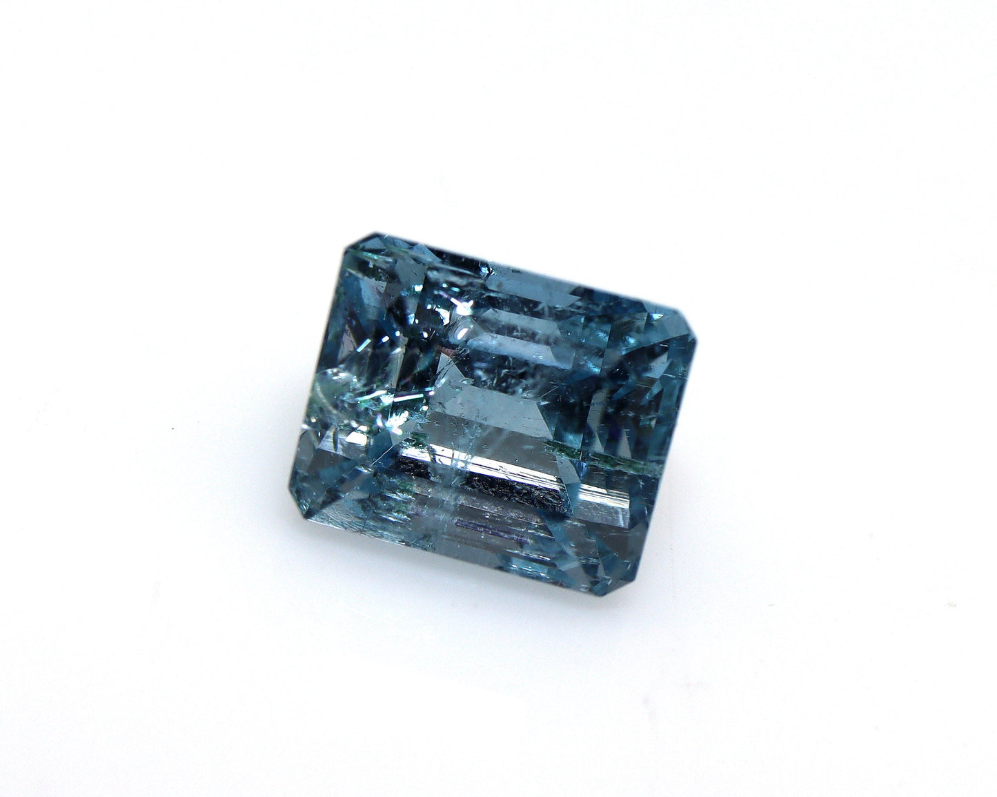 2.5 Ct Dark Blue Aquamarine Emerald Cut Gemstone | Natural Unheated Aquamarine | Deep Blue Beryl | March Birthstone | Loose Gem for Ring