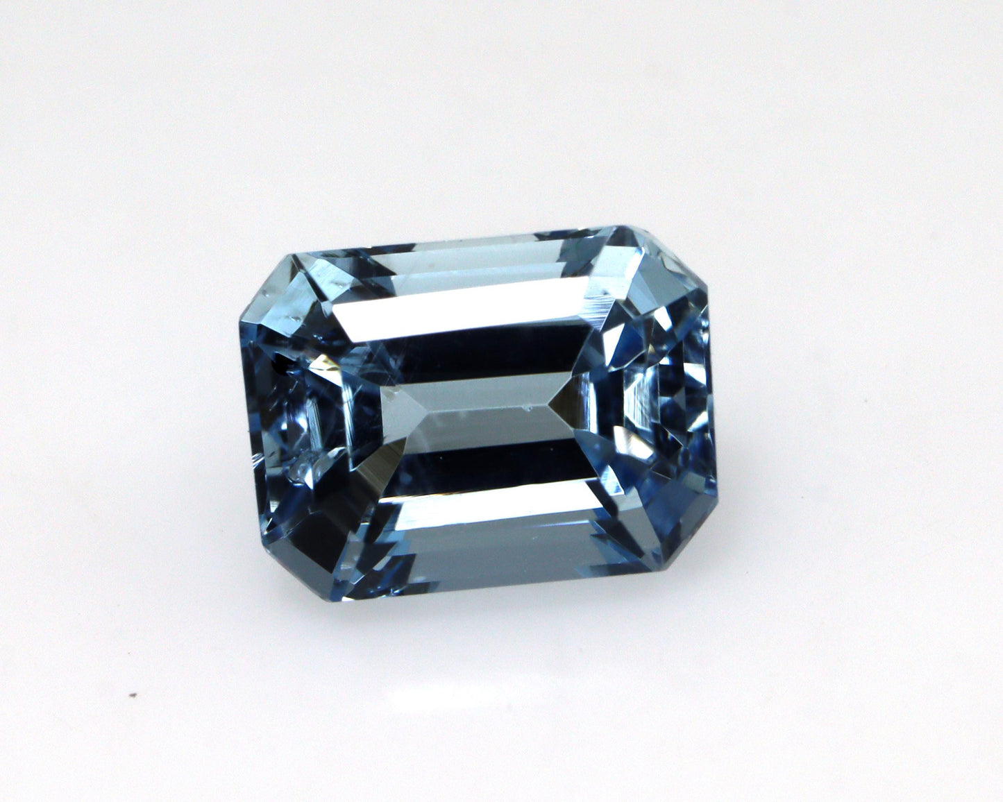 1.5 Ct Natural Aquamarine Emerald Cut – 7.7x5.8 mm Medium Blue Gemstone, AAA Quality Aquamarine for Ring or Necklace
