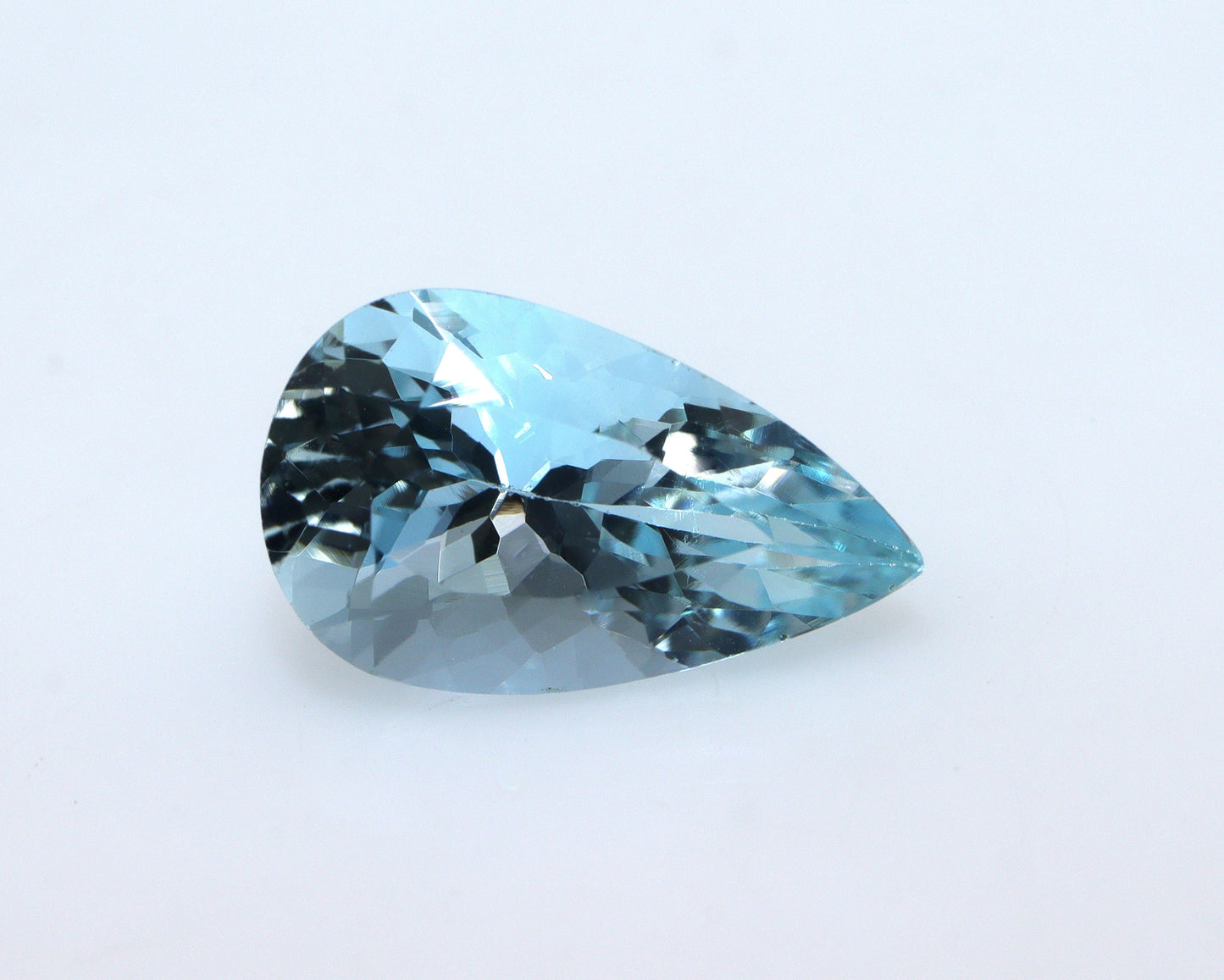 3.1 Ct Dark Blue Aquamarine Pear | AAA++ Loupe Clean Gemstone | Natural Pear Cut March Birthstone | Wedding Ring Stone