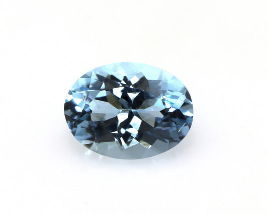 1.48 Ct Oval Aquamarine 8.6x6.5 mm | AAA+ Dark Blue Gemstone | March Birthstone | Loose Aquamarine for Ring, Pendant, Fine Jewelry
