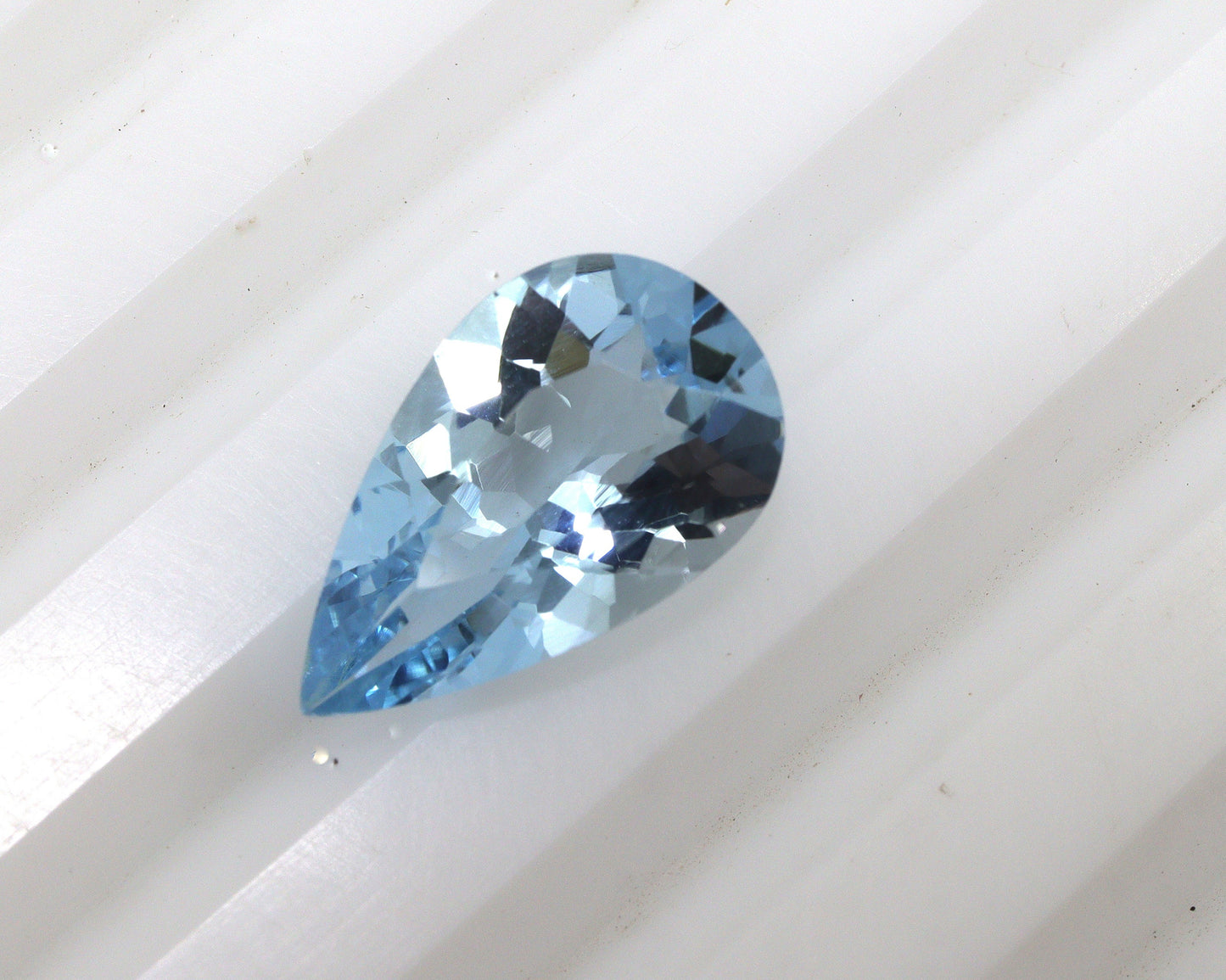 2.58 Ct Natural AAA+ Aquamarine Pear Cut 13.3x8 mm | Loose Blue Aquamarine Gem for Pear Ring, Pendant, Necklace