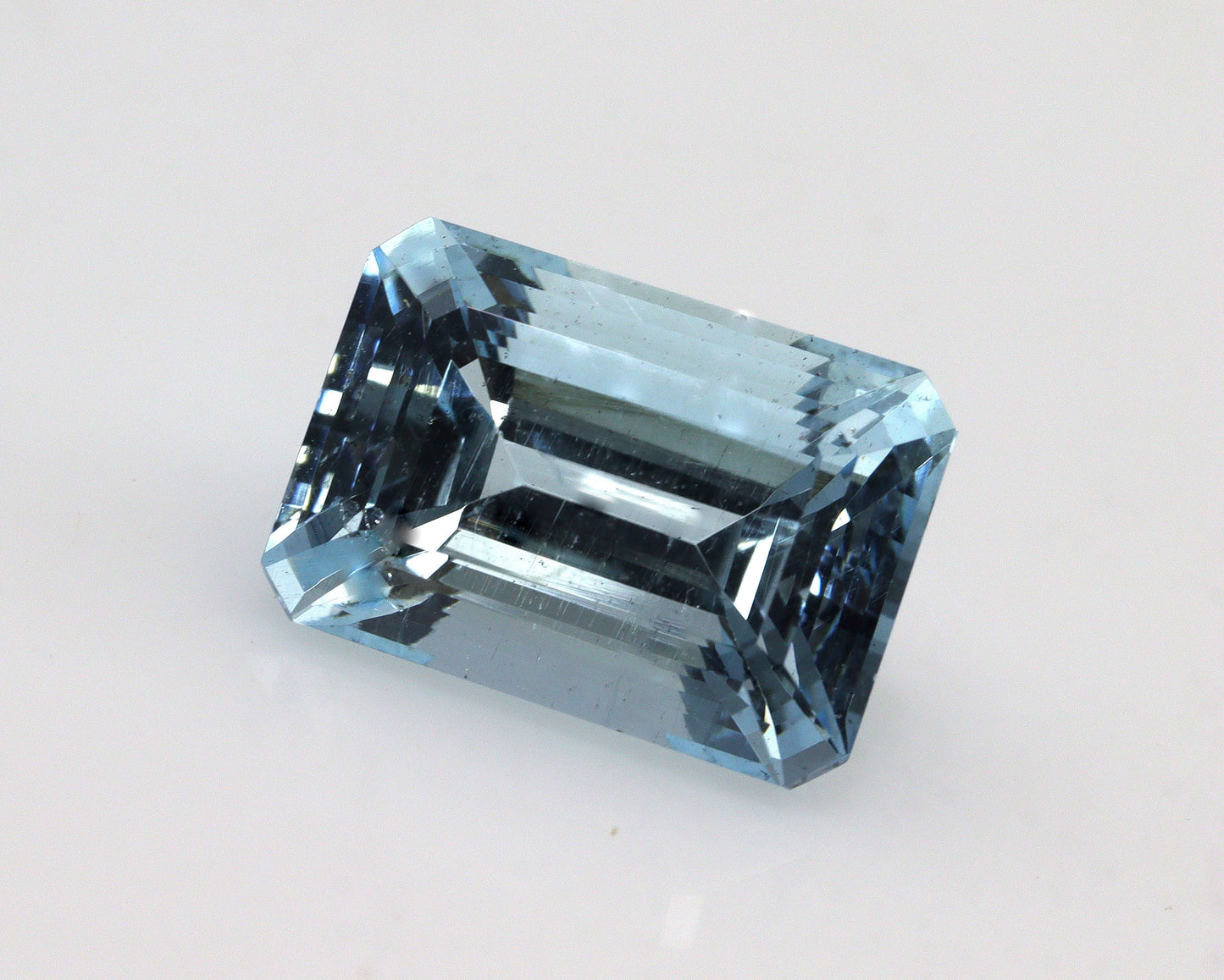 7.1 Ct Aquamarine Emerald Cut 13.5x9.6 mm | Big Dark Blue Gemstone | March Birthstone | Loose Aquamarine for Ring, Pendant, Necklace