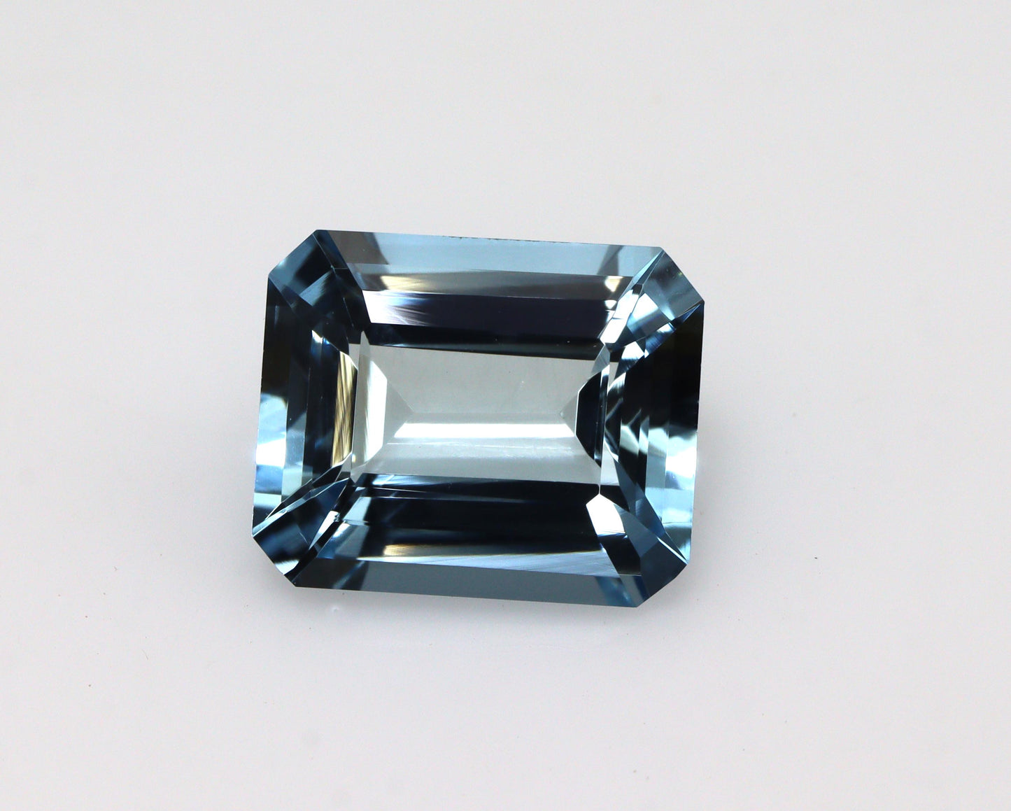 2.9 Ct AAA+ Aquamarine Emerald Cut 10x8 mm | Natural Blue Gemstone for Solitaire Ring, Wedding Ring, TOP GRADE!